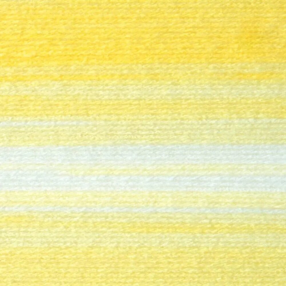 Hand Knit Blanket - Yellow Ripple - Picture 6 of 6